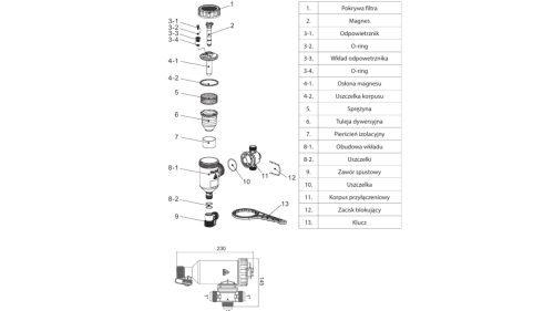 Separator magnetyczny <p>IBO IBF -07 1"</p> - obrazek 2
