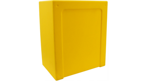 Skrzynka gazowa 250x300x170 polipropylen żółta (na zawór) - obrazek 3