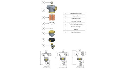 Separator magnetyczny <p>Filtr IBO IBF-10 5/4" </p> - obrazek 2