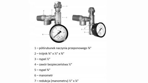 Zestaw montażowy  <p>naczynia przeponowego C.W.U. <p> - obrazek 2